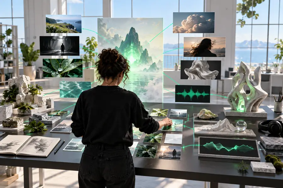 Illustrative image-generation workspace